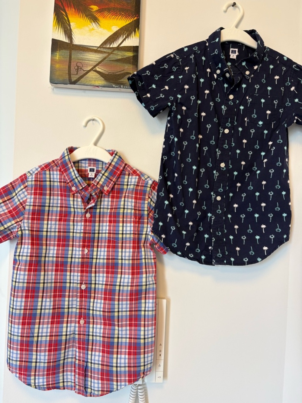 Janie and Jack Boys Set of Two Poplin Shits Button up Size 8